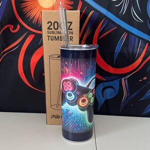 Gaming Tumbler Set Handcrafted and Colorful